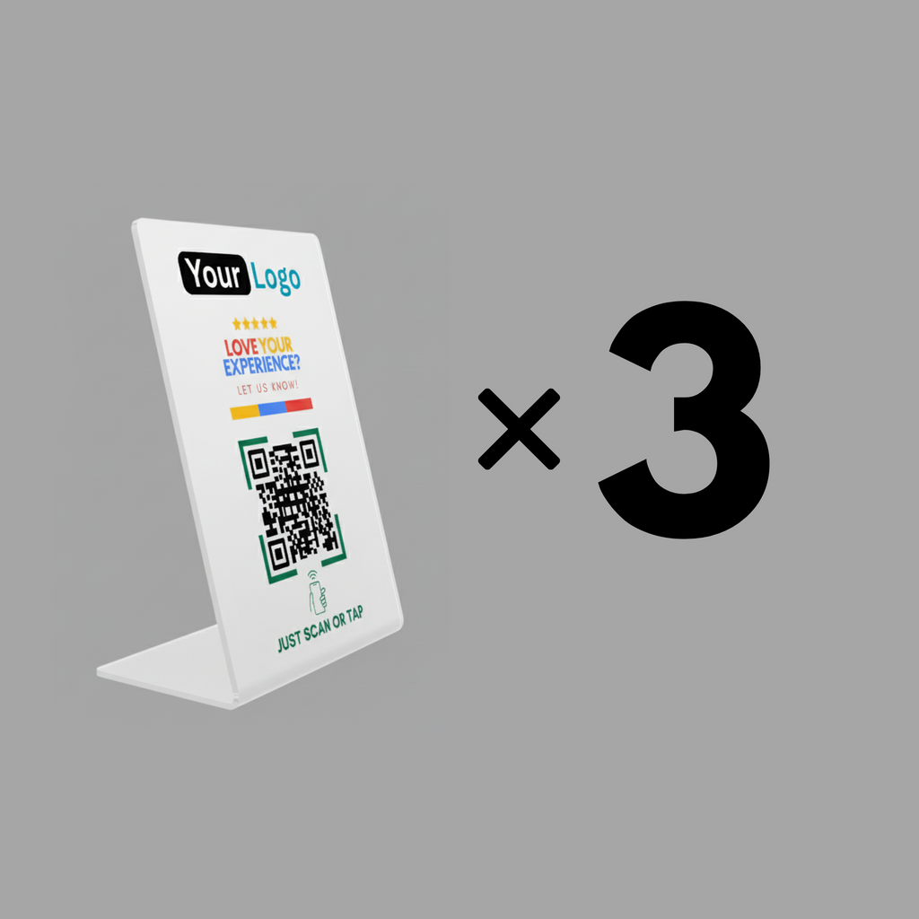 Bundle of 3 Google Review Stands